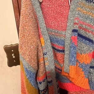 Madison and moon Colorful Knit Women's cardigan.